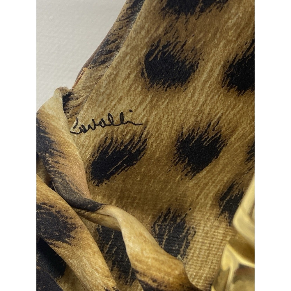 Roberto Cavalli Leopard Print Cork Platform Sandals High Heels T-Strap EU 36 - Picture 2 of 5